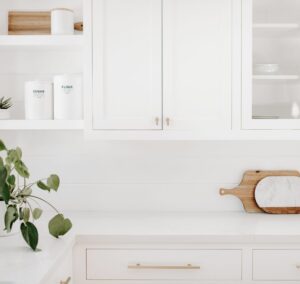 modern white and wood kitchen